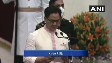 Modi Cabinet 2.0 Portfolios: Kiren Rijiju Is New Law Minister, Hardeep Singh Puri to Monitor Petroleum Besides Housing and Urban Development