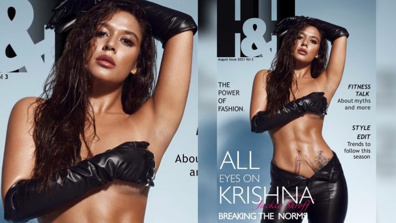 Krishna Shroff Goes Topless on Magazine Cover, Covers Her Modesty With PVC Gloves (View Hot Pic)