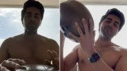 Ayushmann Khurrana Goes Shirtless and Plays Tank Drum, Jamming on a Lata Mangeshkar Song (Watch Video)