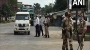 India News | COVID-19: Police Deployed at Various Places in Manipur's Imphal After Imposition of 10-day-curfew
