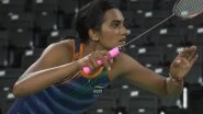 Watch PV Sindhu&rsquo;s Winning Point From Her Women&rsquo;s Singles Round of 16 Clash Against Denmark&rsquo;s Mia Blichfeldt in Tokyo Olympics 2020