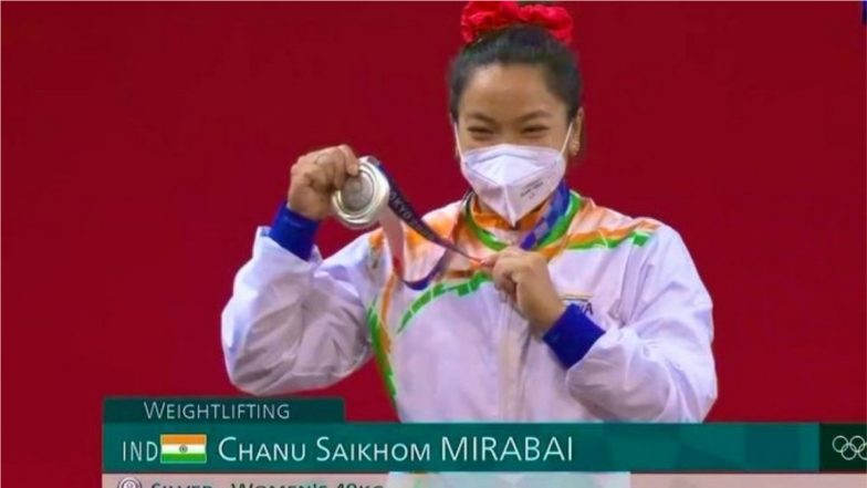 Tokyo Olympics 2020: Mirabai Chanu Wins Silver Medal in Women’s 49kg Weightlifting, President and Prime Minister of India Lead Congratulatory Messages on Twitter