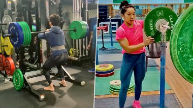 Tiger Shroff Tries To Lift 140 Kg Weight, Inspired By Mirabai Chanu's Silver Win At The Tokyo Olympics 2020 (Watch Video)