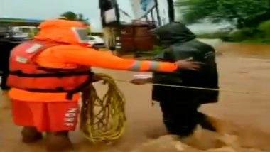 India News | Maharashtra: NDRF Shifts People from Chikhali to Safer Locations Amid Flood Due to Rain