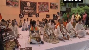 India News | BJP Leaders Stage Protest at Delhi's Rajghat over Post-poll Violence in West Bengal