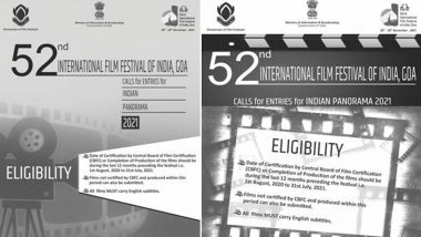 International Film Festival of India 2021: Last Date For Submitting Online Applications For Indian Panorama Entries is 12th August