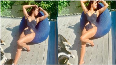 Priyanka Chopra Jonas Looks Radiant As She Soaks Up the London Sun in Sexy and Flirty Cut-Out Monokini (View Pics)