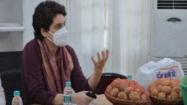 Priyanka Gandhi Vadra Meets Farmers' Leaders Ahead of Monsoon Session of Parliament