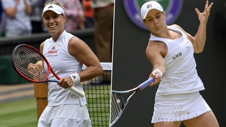 Ashleigh Barty vs Angelique Kerber, Wimbledon 2021 Live Streaming Online: How to Watch Free Live Telecast of Women's Singles Semi-Final Tennis Match in India?