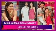 Rahul Vaidya&rsquo;s Dulhaniya Disha Parmar Looks Beautiful In A Pink Outfit At Her Mehndi Function, Pictures Go Viral