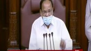 India News | Rajya Sabha Chairman Venkaiah Naidu Raises Concern over Disruptions of House