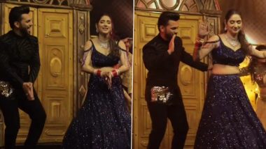 Rahul Vaidya-Disha Parmar Sangeet: Newlyweds Burn the Dance Floor With Their Sizzling Moves (Watch Video)