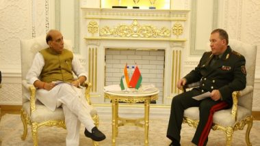 World News | Rajnath Singh Meets Belarusian Counterpart on Sidelines of SCO in Dushanbe