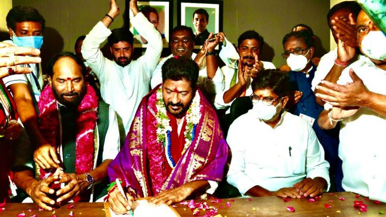 Revanth Reddy Takes Charge as Congress' President in Telangana