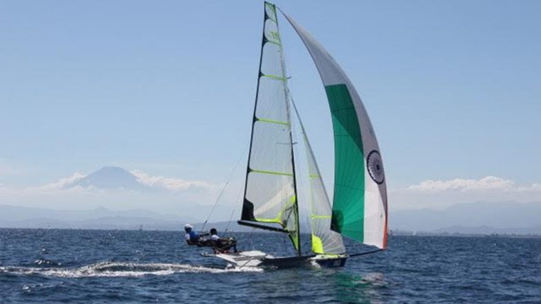 Varun Thakkar, KC Ganapathy at Tokyo Olympics 2020, Sailing Live Streaming Online: Know TV Channel & Telecast Details for Men's Skiff 49er Races 5,6 Coverage