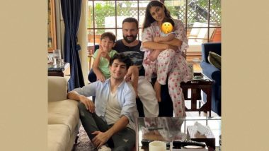 Sara Ali Khan and Fam Wishes Eid al-Adha to Fans but It’s Saifeena’s Tot Jeh Who Grabs the Attention (View Pic)