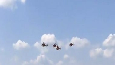 World News | IAF Sarang Helicopter Performs at MAKS-2021 Air Show in Moscow