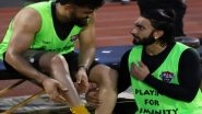 Entertainment News | Ranveer Singh Shares Light Moment with MSD as They Play Football Together, Calls Him 'jaan'