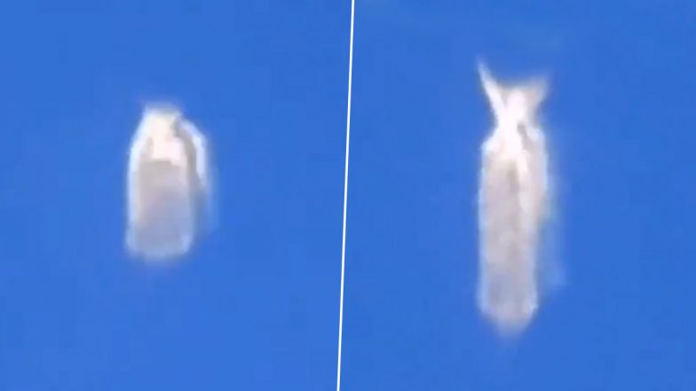 UFO Sighting? German Tourist Onboard Plane Shoots Video of Object Constantly Changing Shape in Sky