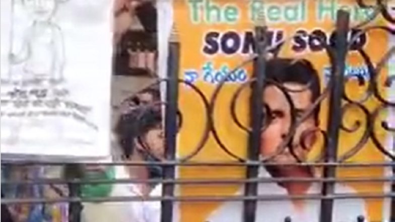 Sonu Sood Fans Wait Outside His Residence To Wish The Actor On His Birthday (Watch Video)