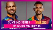 Sri Lanka vs India Series To Begin On July 18