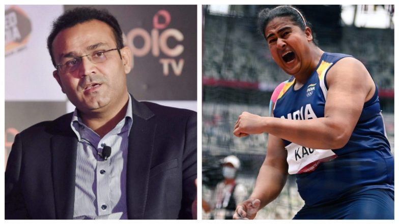 Virender Sehwag Hails Kamalpreet Kaur As She Makes Way in Finals of Discus Throw Event at Tokyo Olympics 2020