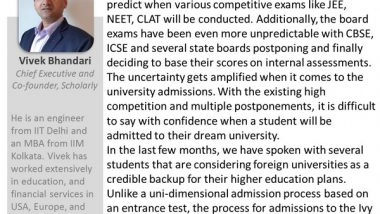 Business News | Differentiate Yourself for Admission to Ivy Leagues and Elite Universities