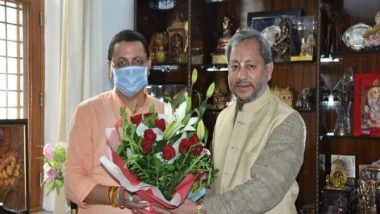 India News | Uttarakhand's CM-designate Calls on His Predecessors Ahead of Oath-taking