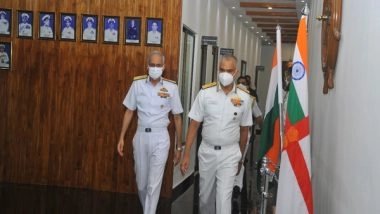 India News | Chief of Naval Staff Visits Western Naval Command at Mumbai