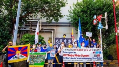 World News | Tokyo: Protestors Demonstrate Against Human Rights Abuses by China, Calls to Boycott 2022 Beijing Olympics