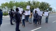 World News | Maldives: Protest Outside Chinese Embassy Against Beijing's Treatement of Muslims