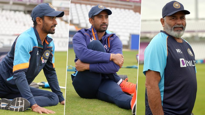 Wriddhiman Saha, Abhimanyu Easwaran and Bowling Coach Bharat Arun Join Indian Team in Durham Ahead of England Tests