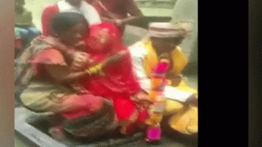 India News | Wedding Procession Reaches Bride's Home on Boats in Bihar Village Inundated in Rain
