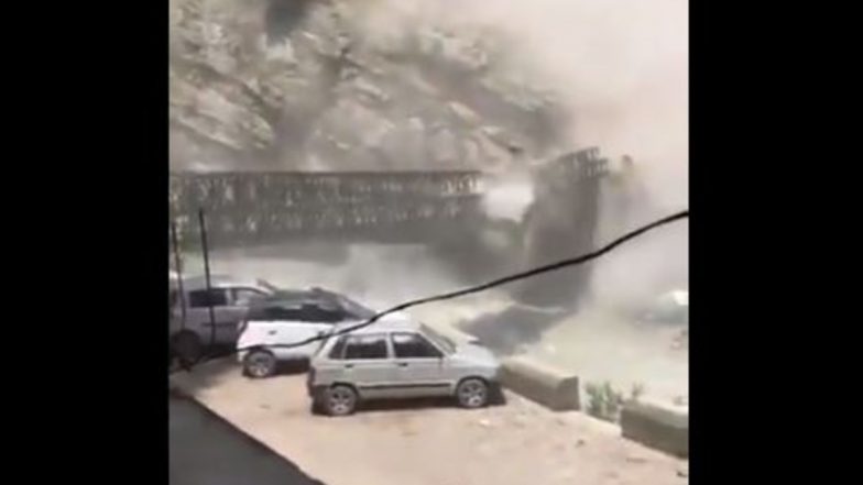 Himachal Pradesh Mishap: 9 Tourists From Delhi-NCR Killed, 3 Injured After Valley Bridge Batseri in Kinnaur's Sangla Collapses (Watch Video)