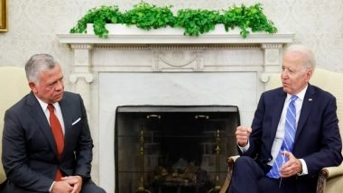 World News | Biden, Jordan King Discuss US Aid to Modernise Jordan's Fleet of F-16 Jets
