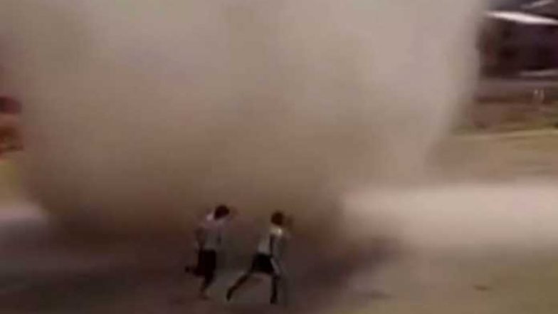 Dust Devil, Strong Whirlwind Stops Football Game in Bolivia, Shocking Video Goes Viral