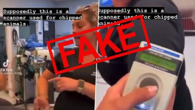 Fact Check: Did Microchip Reader Used for Pet Animals Detect Chip in  Vaccinated Woman's Arm? Here's the Truth Behind Viral TikTok Video | 🔎  LatestLY