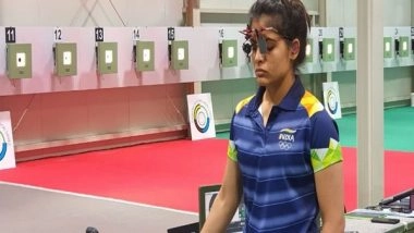 Sports News | Tokyo Olympics: Bhaker Placed 5th, Rahi on 18th After 1st Round of Qualification in Women's 25m Pistol