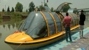 India News | J-K Govt Imports First Luxury Boat to Revive Water Transport on Jhelum