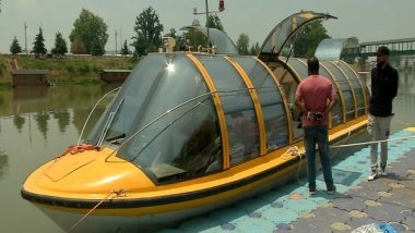 India News | J-K Govt Imports First Luxury Boat to Revive Water Transport on Jhelum