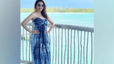 Entertainment News | Madhuri Dixit Shares Gratitude Post with Mesmerizing Picture from Her Island Getaway
