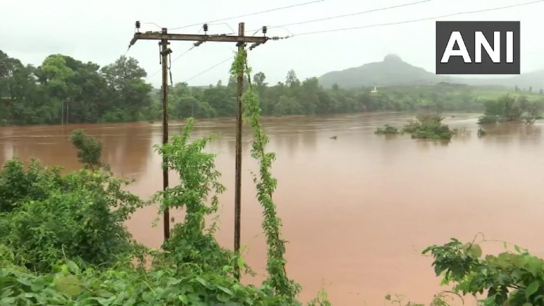 Maharashtra's Koyna River Overflows Due to Heavy Rainfall, Flooding Nearby Areas (See Pics)