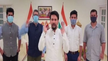 Sports News | #HumaraVictoryPunch: Anurag Thakur Cheers for Indian Athletes in Olympics
