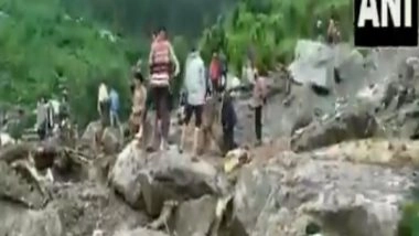 India News | Rescue Operations Underway in Himachal's Kangra After Landslides, Floods