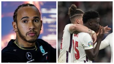 Lewis Hamilton Lauds Bukayo Saka For Hitting Out At Social Media Companies Over Racism, Mercedes Star Posts a Picture of Arsenal Star on Instagram