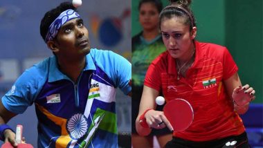 Manika Batra & Sharath Kamal at Tokyo Olympics 2020, Table Tennis Live Streaming Online: Know TV Channel & Telecast Details for Mixed Doubles Round of 16 Coverage