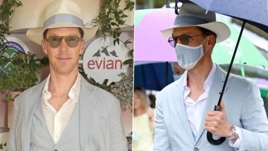 Benedict Cumberbatch Attends Wimbledon 2021 in Light Blue Suit, Sends Fashion Lovers Into A Tizzy (View Pics and Video)
