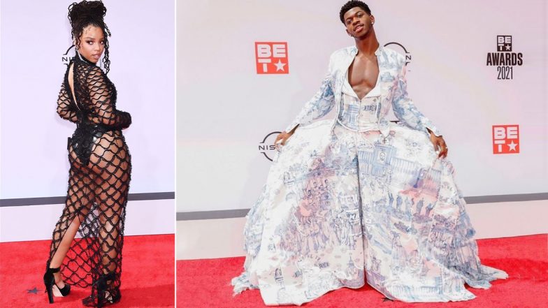 BET Awards 2021 Red Carpet: Lil Nas X, Chloe Bailey and Others Grace the Awards Show in Los Angeles (Watch Video)