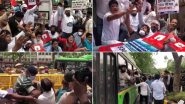 LPG Price Hike: Youth Congress Workers Protest Outside Petroleum Ministry in Delhi