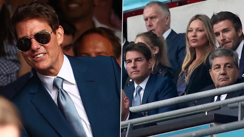 Tom Cruise Attends Both Wimbledon & Euro Cup Finals on the Same Day, Video of Actor Seen Cheering With David Beckham Goes Viral